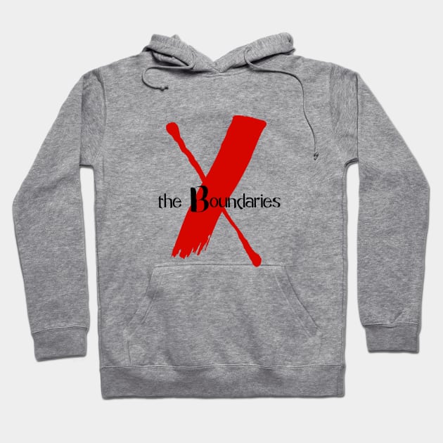 X the Boundaries (Red & Black Logo) Hoodie by X the Boundaries